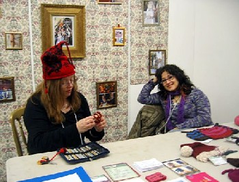 Anna and Erssie on the Cast Off Stand