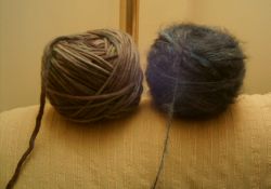 Silkwood Roving and Mohair Balls